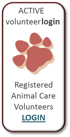 Registered Animal Care Volunteers Log in inage
